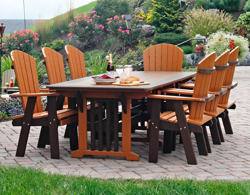 Leisure Poly Create-Your-Own Rectangle Table Set