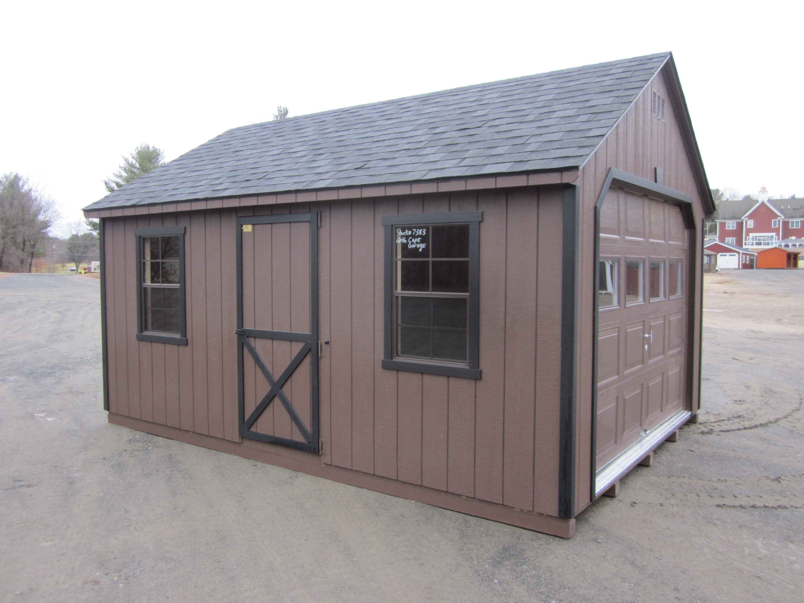 12' x 16' T1-11 Cape Garage #7383