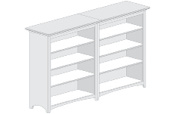 Avondale Double Bookcases