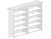 Avondale Double Bookcases