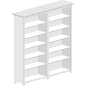 Avondale Double Bookcases