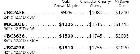 Avondale Single Bookcase Pricing