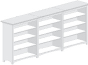 Avondale Triple Bookcases