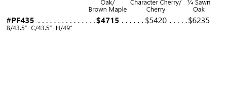 Avondale Hutch Top Pricing