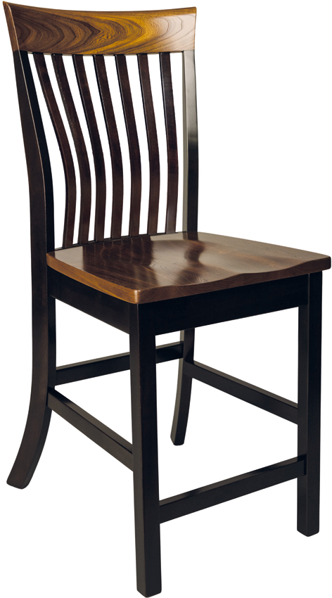 Charlotte Slat Side Counter Chair