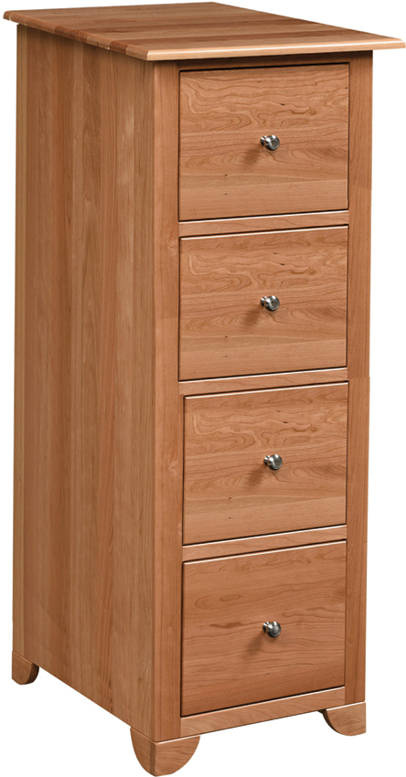 Covington Credenza 4-Drawer Vertical File Cabinet