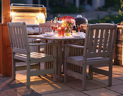 Leisure Poly Create-Your-Own Square Table Set