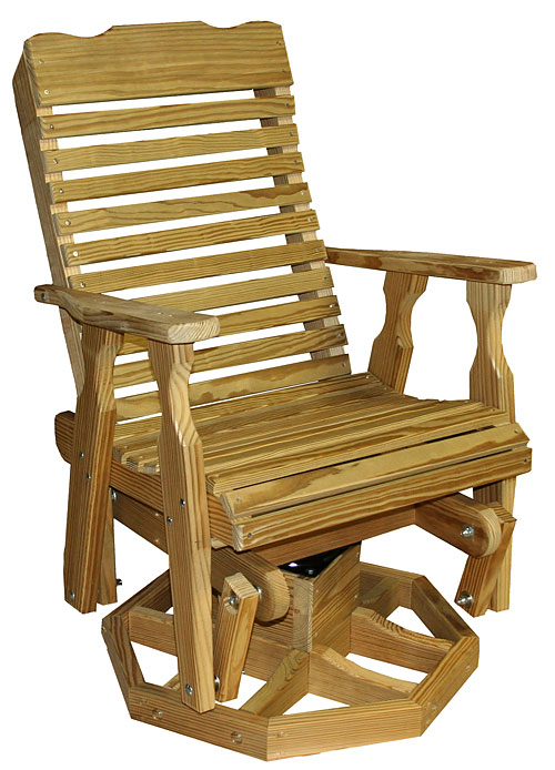 Pressure Treated Single Swivel Glider