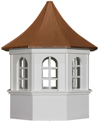 Hilton Octagon, Window Cupola w/ Concave Copper Roof